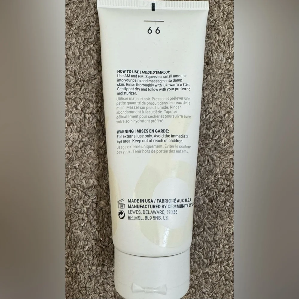 Community Sixty—Six Hydrating Cleanser and Reusable Cotton Pads + Laundry Bag